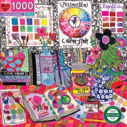 eeBoo - Puslespil 1000 brk - Artist Studio