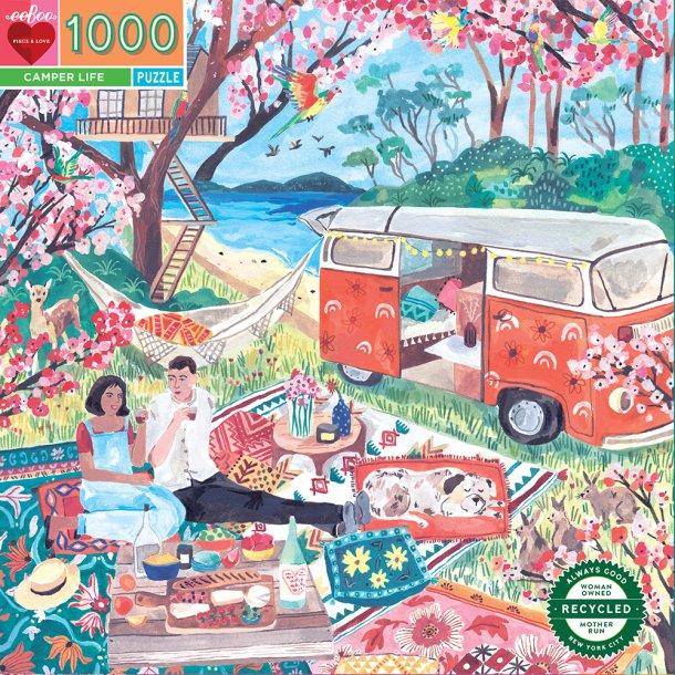 eeBoo - Puslespil 1000 brk - Camper Life