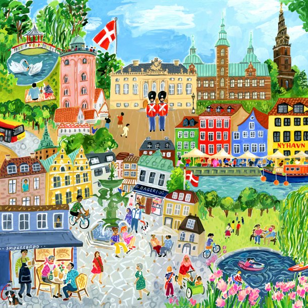 eeBoo - Puslespil 1000 brk - K&#248;benhavn