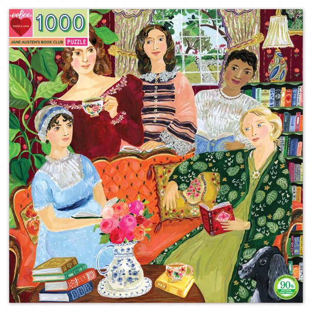 eeBoo - Puslespil 1000 brk - Jane Austens bogklub