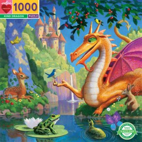 eeBoo - Puslespil 1000 brk - Kind Dragon