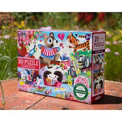 eeBoo - Puslespil 20 brk - LOVE