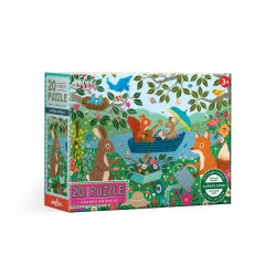 eeBoo - Puslespil 20 brk - Havens dyr