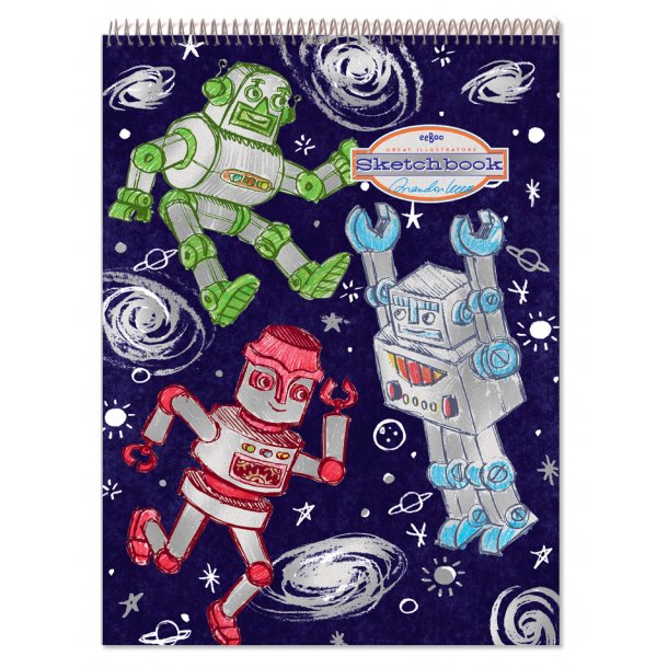 eeBoo - Skitseblok - S&#248;lvrobotter