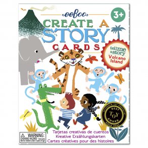 eeBoo - Fortæl en historie vendekort - Vulkanen