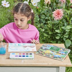 eeBoo - Vandfarver - Dinosaur