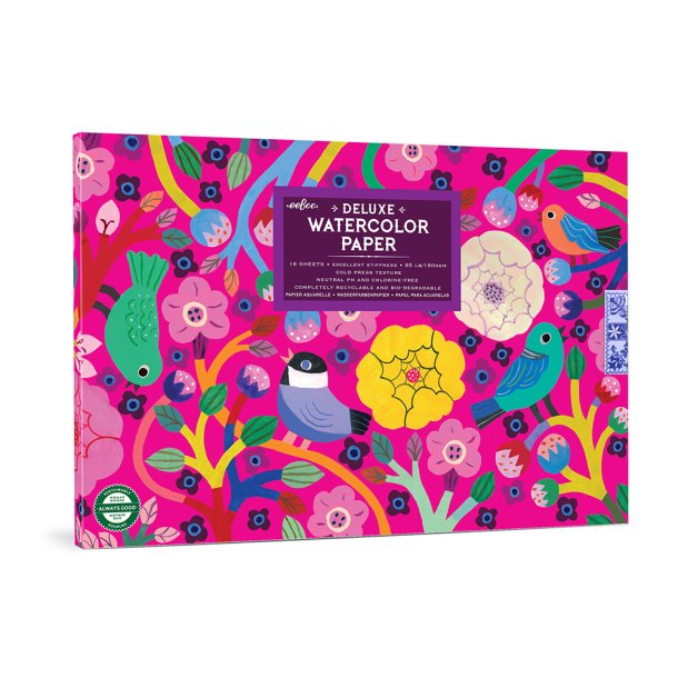 eeBoo - Akvarelpapir - Fugle