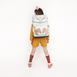 Jeune Premier - Skoletaske Ergomaxx 18L - Cavalerie Florale