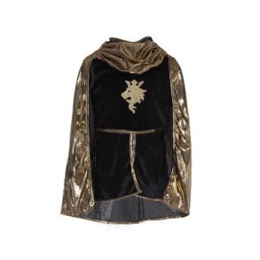 Great Pretenders - Udklædning - Guld riddertunika med kappe og krone 7-8år