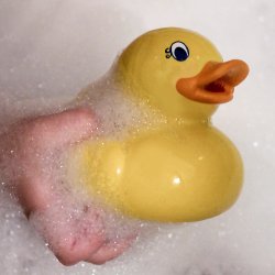 Green Rubber Toys - Bade&#230;nder - s&#230;t med 3