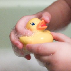 Green Rubber Toys - Bade&#230;nder - s&#230;t med 3