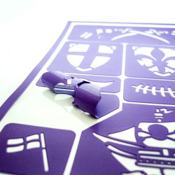 Grim&#39;tout - Stencil til teatersminke - Ridder &amp; Pirat