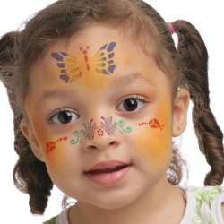 Grim&#39;tout - Stencil til teatersminke - Kat &amp; Sommerfugle