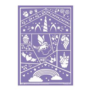 Grim'tout - Stencil til teatersminke - Enhjørning