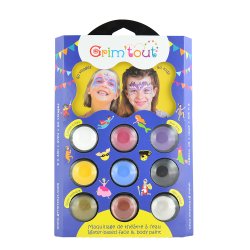 Grim&#39;tout - Teatersminke - 9 farver - Enhj&#248;rning
