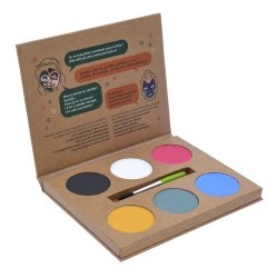Grim&#39;tout - Teatersminke - 6 farver palette - WOW Nature by Grimtout