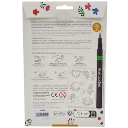 Grim&#39;tout - Ink Stencil til tatoveringer - Flower power