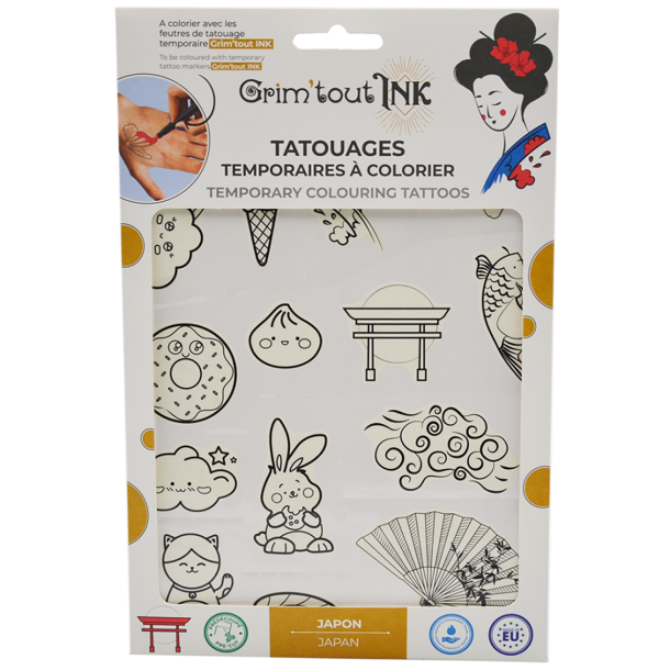 Grim&#39;tout - Ink Stencil til tatoveringer - Japan