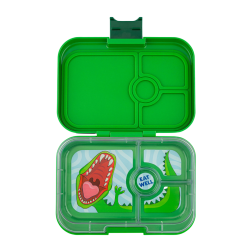 Yumbox - Panino Madkasse m. 4 rum - Jurassic Green/Dinosaur