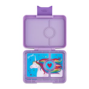 Yumbox - Snack Madkasse m. 3 rum - Lavande Purple/Unicorn