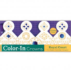 Mudpuppy - Sæt med 8 farv selv hatte & kroner - kongelig sal