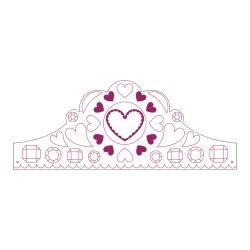 Mudpuppy - S&#230;t med 8 farv selv hatte &amp; kroner - dronning