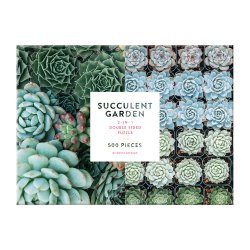Mudpuppy - Puslespil 500 brk dobbeltsidet - Succulent Garden