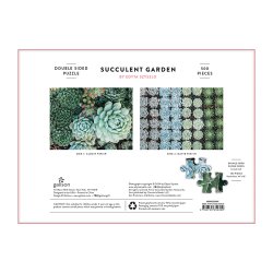 Mudpuppy - Puslespil 500 brk dobbeltsidet - Succulent Garden