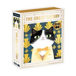 Mudpuppy - Puslespil 100 brk - The Great Catsby Bookish Cats