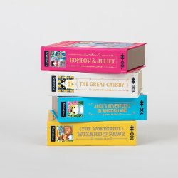 Mudpuppy - Puslespil 100 brk - The Wonderful Wizard of Pawz Bookish Cats