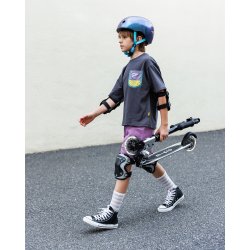 Micro - Kn&#230;- og Albuebeskyttere - Reflective Black M