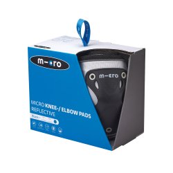 Micro - Kn&#230;- og Albuebeskyttere - Reflective Black M
