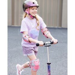 Micro - Kn&#230;- og Albuebeskyttere - Reflective Pink M