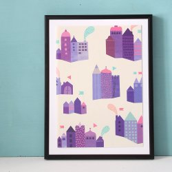 Michelle Carlslund - Plakat - 50 x 70 cm - Huse