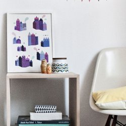 Michelle Carlslund - Plakat - 50 x 70 cm - Huse