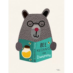 Michelle Carlslund - Plakat - 30 x 40 cm - Bjørnen og biavl