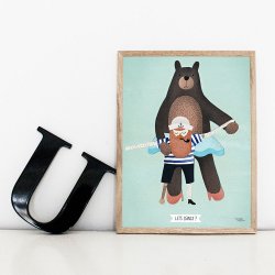 Michelle Carlslund - Plakat - 30 x 40 cm - Skal vi danse