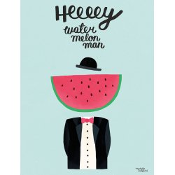 Michelle Carlslund - Plakat - 30 x 40 cm - Vandmelonmanden