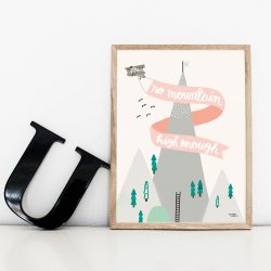 Michelle Carlslund - Plakat - 30 x 40 cm - H&#248;je bjerge