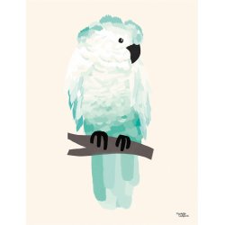 Michelle Carlslund - Plakat - 50 x 70 cm - Gr&#248;n Kakadue