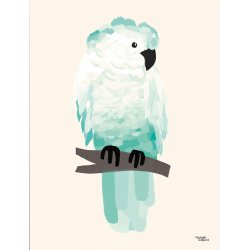 Michelle Carlslund - Plakat - 30 x 40 cm - Gr&#248;n Kakadue