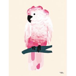 Michelle Carlslund - Plakat - 50 x 70 cm - Pink Kakadue