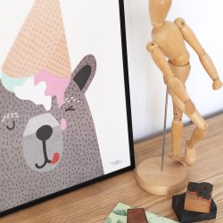 Michelle Carlslund - Plakat - 50 x 70 cm - Jeg elsker is