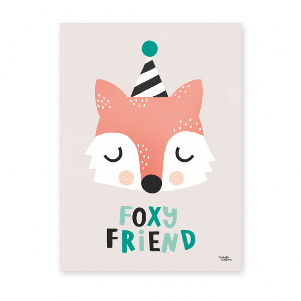 Michelle Carlslund - Plakat - 30 x 40 cm - Foxy Friend