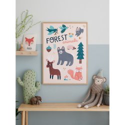 Michelle Carlslund - Plakat - 50 x 70 cm - Forest animals