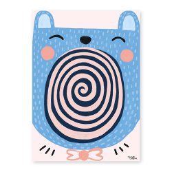 Michelle Carlslund - Plakat - 50 x 70 cm - Singing Bear