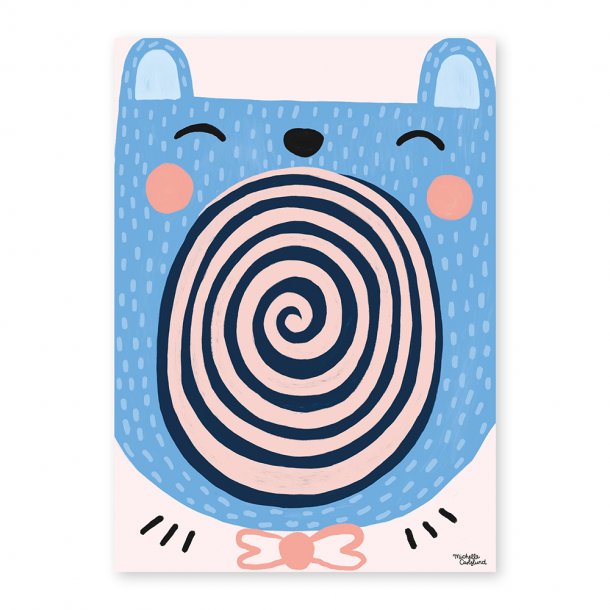 Michelle Carlslund - Plakat - 50 x 70 cm - Singing Bear