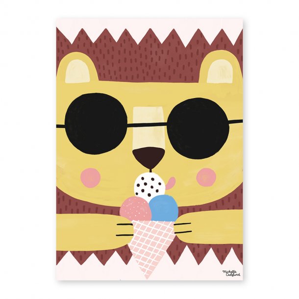 Michelle Carlslund - Plakat - 50 x 70 cm - Summer Lion