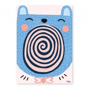 Michelle Carlslund - Plakat - 30 x 40 cm - Singing Bear