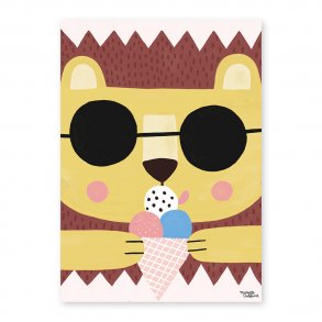 Michelle Carlslund - Plakat - 30 x 40 cm - Summer Lion